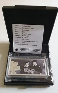 Sammlerstück: 1 UNZE SILBERBARREN GEDENKPRÄGUNG "DICK UND DOOF" OVP - Bild 1 von 2