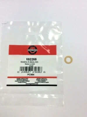 GENUINE BRIGGS & STRATTON SEALING WASHER WALBRO 692255 - carb float bowl washer