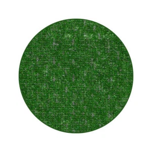 Koeckritz Economy Turf Green Pasture Round Rug - Indoor/Outdoor Use - Picture 1 of 5