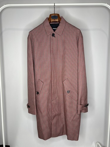 Autentica trincea lunga Dsquared2 cotone lana Heritage a scacchi taglia EU52