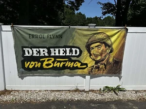 Vintage 1945 Objektiv, Burma! Leinwand gemaltes Filmplakat (deutsch) - Bild 1 von 3