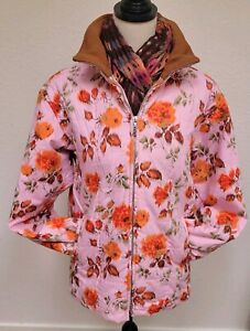 Neuf sans étiquette parka florale rose Bogner manteau veste de ski veste de neige femme petite moyenne4 6