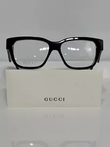 Gucci GG1428O 004 Schwarz Chunky Acetat Unisex Brille 55mm - Bild 1 von 8