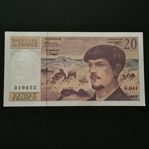 BILLET 20 FRANCS DEBUSSY 1993 G.041 FRANCE / BANKNOTE (Réf. 02/01/2025) - Imagen 1 de 2