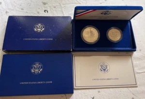 United States Liberty Coins Ellis 1886-1986 S Proof Silver with Case, Box & COA - Picture 1 of 2