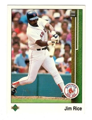 1989 Upper Deck #413 Jim Rice Boston Red Sox MLB Baseball Card HOF - Image 1 of 2