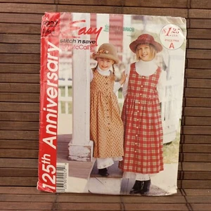 Enagua jersey para niñas de la década de 1990 7 8 10 12 14 patrón de costura McCall's P227 7791 - Imagen 1 de 5