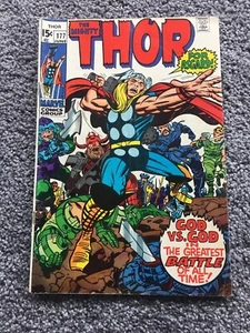 The Mighty Thor #177 Mid Grade Marvel Comics June God Vs God - Picture 1 of 19