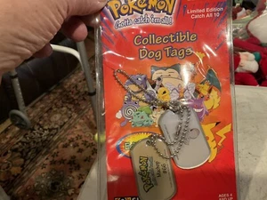 ONE NEW SEALED 1999 POKEMON COLLECTABLE DOG TAGS #66 MACHOP - Picture 1 of 17