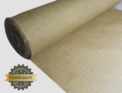 4 Mts 36" Wide 15oz Heavy Duty Spring Canvas Hessian Upholstery Fabric Tarpaulin - Image 1 of 4