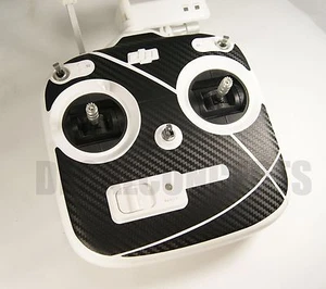 DJI Phantom 3 Standard Transmitter Remote Carbon Fiber Graphic Wrap Skin v2 - Picture 1 of 1