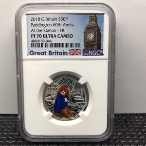 2018 Britain Paddington Station Bear 8 g Silver Proof NGC PF70 UC FR SKU54484 - Picture 1 of 4