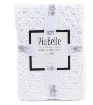 PiuBelle Fine Linens 100% 白色棉质大号被子床罩 88x94 英寸 — 第 1/4 张图片