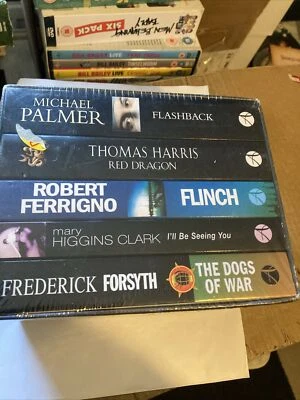 Asda Thriller Box Set 5 Books Flashback Red Dragon Flinch Etc SEALED LIKE NEW - Image 1 of 4
