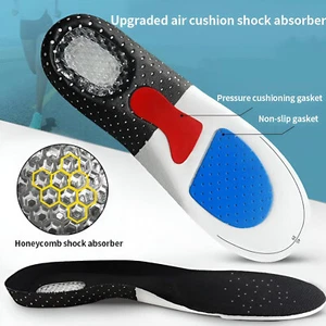 Plantillas de gel para botas de trabajo - Inserciones de soporte para pies para senderismo, entrenadores y zapatos - Imagen 1 de 8