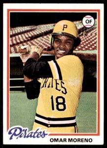 1978 Topps Omar Moreno (100) Baseball Cards #283