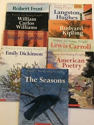 Poetry for Young People 10 Vols. Frost Williams Poe Dickenson Coleridge Hughes - Image 1 of 4