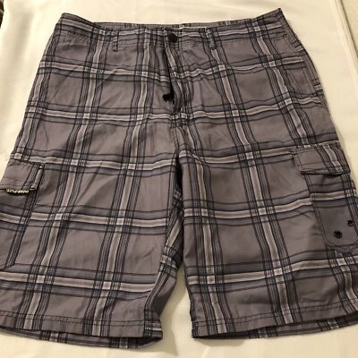 Ocean Current Mens Cargo Board Shorts Size 38 Multicolor Gray - Изображение 1 из 4