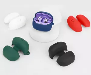 Soft Silicone Case Earbuds Pouch Cover With Carabiner for JBL Tune Beam 2 - Picture 1 of 35