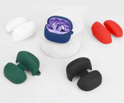 Soft Silicone Case Earbuds Pouch Cover With Carabiner for JBL Tune Beam 2 - Image 1 of 4