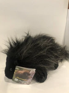 Fiesta Porcupine Plush Black Stuffed Animal Toy 12” Porcupine New - Picture 1 of 5