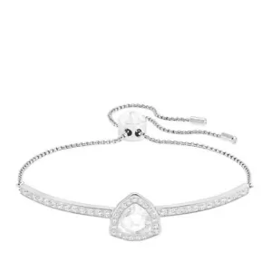 Swarovski 5279321 Bracciale Triangolo Dolcemente Cristallo Bianco Placcato Rodio - Foto 1 di 2