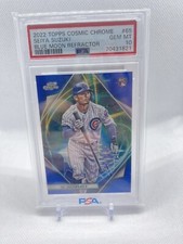 2022 Topps Cosmic Chrome Blue Moon Refractor /99 Seiya Suzuki PSA 10 Rookie