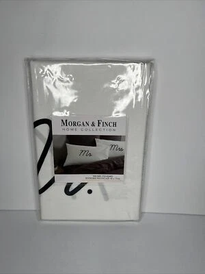 Morgan & Finch Mr /Mrs Pillow Case Standard Cotton - image 1 of 2