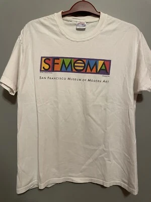 Vtg 90s Constructivist SFMOMA San Francisco Museum Of Modern Art L Shirt (A139 - Изображение 1 из 4
