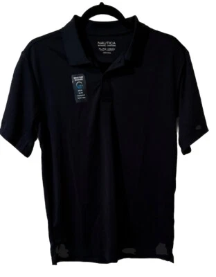Polo de rendimiento uniforme escolar Nautica XL 18/20 Husky UPF azul marino NUEVO $25 Foto 1 de 4