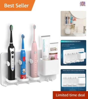 Elegant Electric Toothbrush Holder with Space-Saving Organizer for Bathroom - Image 1 of 4