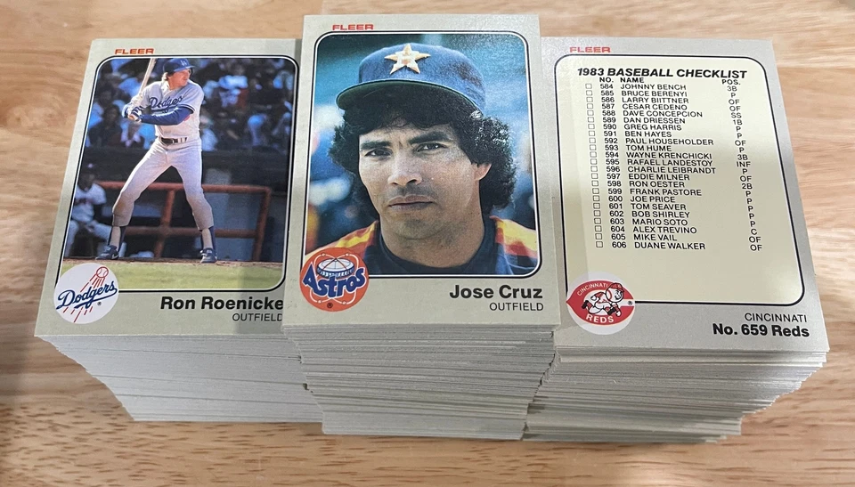 1983 Fleer Baseball Cards 1-250 (NM) - You Pick - Complete Your Set - Image 1 of 1