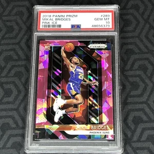 2018 Panini Prizm Mikal Bridges Rookie RC Pink Ice Card #289 PSA 10 Gem 💎 Mint - Picture 1 of 2