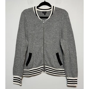 Torrid Varsitycore Preppy Knit Bomber Sweater Jacket 1X Streetwear Y2K Cozycore - Picture 1 of 5