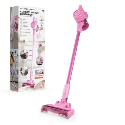 Sharper Image 2-in-1 Brushed Motor Cordless Stick and Handheld Vacuum Pink - Image 1 of 4