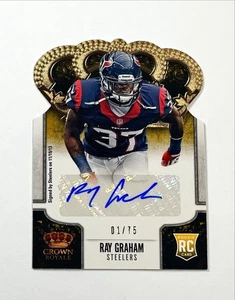 Ray Graham 2013 Crown Royale Retail Bronze Die-Cut Signatures /75 Rookie Auto RC - Picture 1 of 3