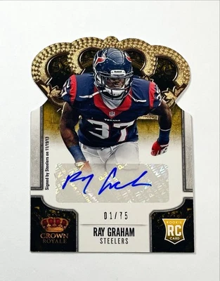 Ray Graham 2013 Crown Royale Retail Bronze Die-Cut Signatures /75 Rookie Auto RC - Image 1 of 3