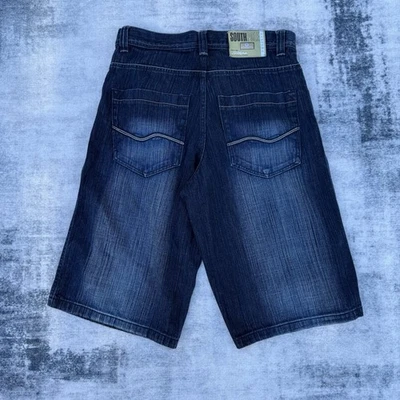 Southpole Jean Shorts Mens 34 Blue Wash Baggy Denim Jorts Grunge Y2K Skater - Image 1 of 4