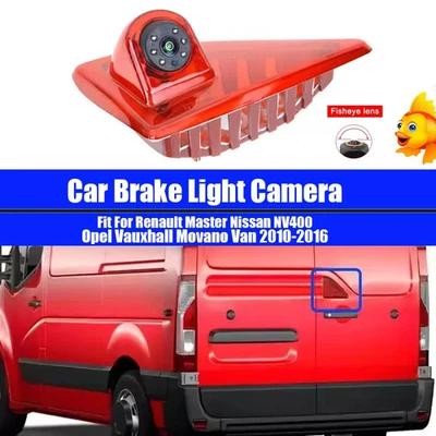 Car Brake Light Camera with 170° Fisheye Len CCD for Renault Master III/MK3 Opel - Image 1 of 4