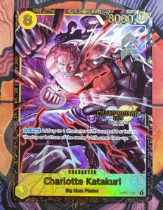 Tarjeta de una pieza promocional premio Charlotte Katakuri OP03-123 Championship 2024 - Imagen 1 de 4