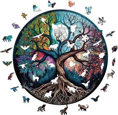 Rompecabezas de Madera para Adultos, 200 Piezas Rompecabezas de Madera, Uniq Irregular en Forma de Animal Foto 1 de 4