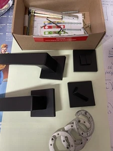 FELGNER Drückergarnitur Türbeschlag "Garda" WC, schwarz - Bild 1 von 7