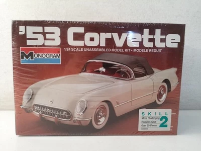 '53 Corvette Monogram Kit 2291 Scala 1/24 Sigillato-D29 - Immagine 1 di 4