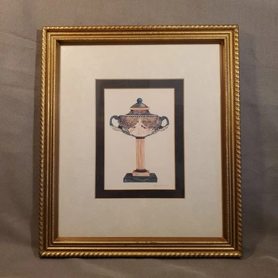 Peggy Abrams Grecian-style Urn Print, Frame 13x15, Print 7x4.5in. - Image 1 of 4