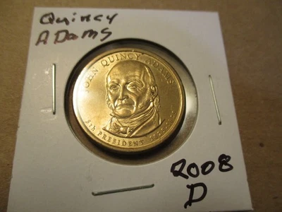 Dólar dourado. John Q. Adams, 2008-D, #9 - Imagem 1 de 3