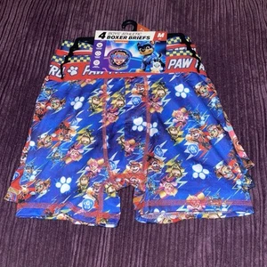 New Paw Patrol Boys Athletic Boxer Brief Underwear 4 Pack Size 8 (Medium) - Picture 1 of 6