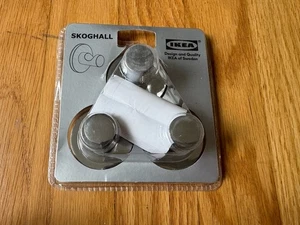 Pack de 3 Ganchos para Baño Ikea Skoghall Autoadhesivos, Cromados 302.070.75 - Imagen 1 de 3