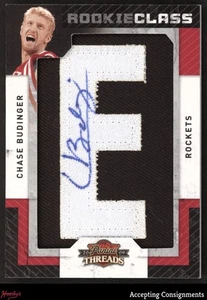 2009-10 Panini Threads Chase Budinger RC ROOKIE LETTER PATCH AUTO RPA 447/640 - Picture 1 of 2