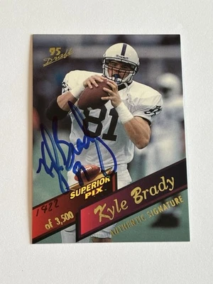 KYLE BRADY SUPERIOR PIX AUTOGRAPH AUTO RC PENN STATE NITTANY LIONS JETS JAGUARS - Image 1 of 2