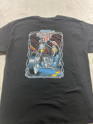 The Bob Seger Experience Hollywood Nights Black Graph Tshirt XL Motorcycle - Image 1 of 4